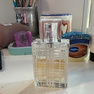 Burberry Transparent Fragrance Bottle with Silver Accents